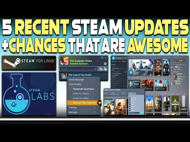 5 recent steam updates and changes that are awesome!